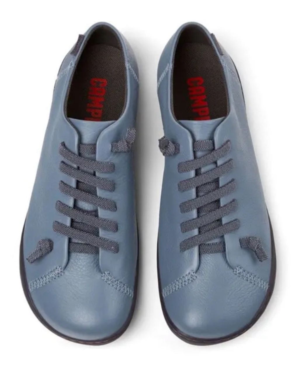 Camper women’s Slate Blue Leather Lace-Up Sneakers Size US 6 EU 36 NWOB